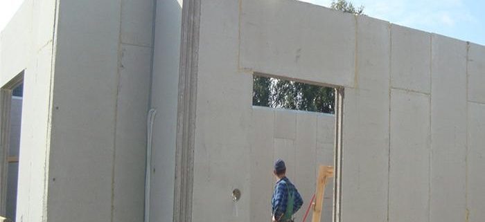 Một công trình xây dựng dùng tấm bê tông nhẹ Hightwall làm tường