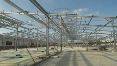 Nhà xưởng khung thép mái tôn được nhiều người ưa chuộng