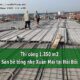 thi công 1.350m2 sàn bê tông Xuân Mai tại xã Hải Bối - Đông Anh