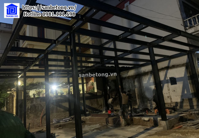 Công trình nhà thép tiền chế tại Mong Cái - Quang Ninh hoàn thiện trong 1 ngày